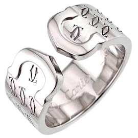 Cartier C2 #49 Ring in 18K White Gold Golden