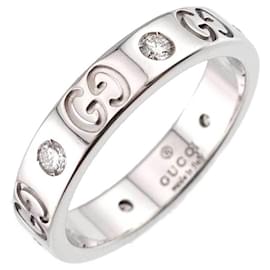 Anillo Gucci Icon #11 con diamantes en oro blanco de 18K Blanco