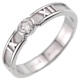 Anello 1 Diamante Tiffany & Co. Atlas Bianco