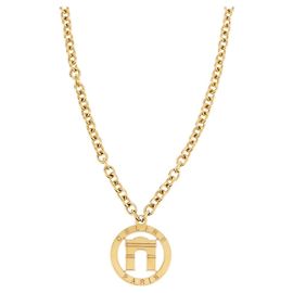 Céline Collier Arc de Triomphe CELINE métal ton or Auth 176119A Autre