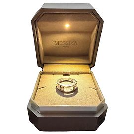 Anillo Messika Move Diamantes Oro Blanco Plata