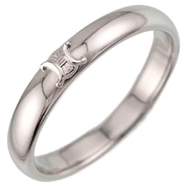 Céline Celine Triomphe 1 Platinum Macadam Ring Other