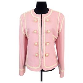 Moschino Cheap And Chic Moschino pink jacket with daisy lining 1990s Pink