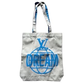 Bolso Tote Louis Vuitton LV Dream Exhibition Beige Azul claro