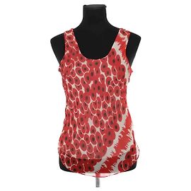 Hermès Top rosso senza maniche Rosso