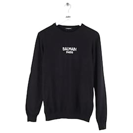 Balmain Schwarzer Pullover Schwarz