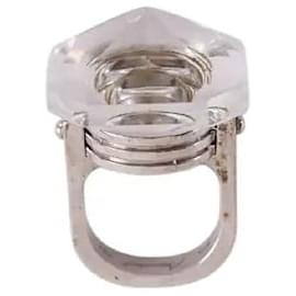 Baccarat Silver-plated ring Silvery