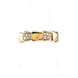 Bulgari Bvlgari Serpenti Viper Ring in Pink Gold with Diamonds Other