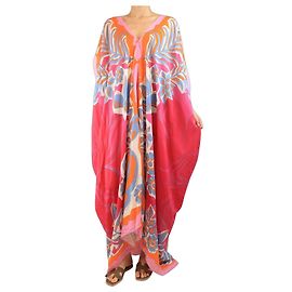 Emilio Pucci Multicolour printed kaftan - One size Multiple colors