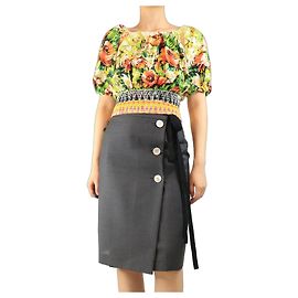 Prada Top estampado floral multicolor - talla UK 10 Multicolor