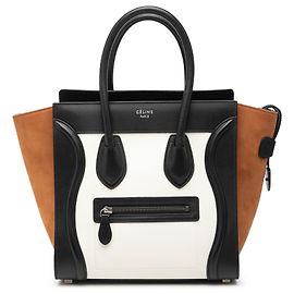 Céline Borsa da viaggio Celine in pelle micro tricolore bianca Altro