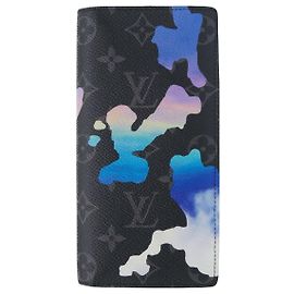 Portafoglio Brazza Sunrise Monogram Eclipse Nero Louis Vuitton Nero