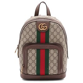 Gucci Beige Kleine GG Supreme Web Ophidia Rucksack Beige