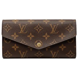 Portafoglio Sarah Monogram Marrone Louis Vuitton Marrone
