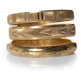 Maison Martin Margiela Maison Margiela, gold toned ring Golden Metallic