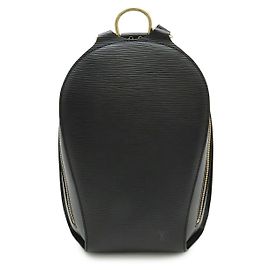 Louis Vuitton Epi Leather Mabillon Backpack Black