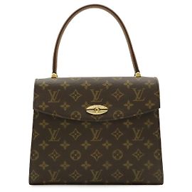 Louis Vuitton Monogram Malletier Handbag Brown