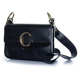 Chloé, sac en cuir C noir Noir
