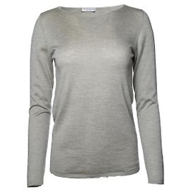 Brunello Cucinelli, gestricktes Cashmere-Oberteil in Grau Grau