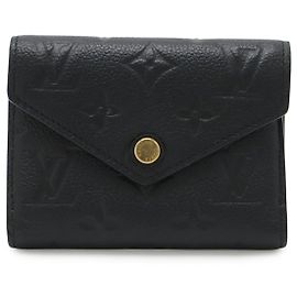 Louis Vuitton Monogram Empreinte Victorine Wallet Black