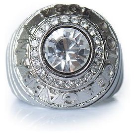 Dolce & Gabbana, silver 1984 ring with stone Silvery Metallic