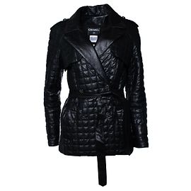 Chanel, black quilted leather jacket 2006 Black