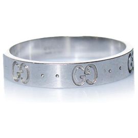 Gucci, icon 18kt white gold ring in silver Silvery Metallic