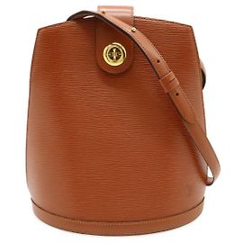 Sac à épaule Cluny en cuir Epi Louis Vuitton Marron