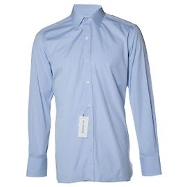 Camisa de algodão azul Tom Ford Azul