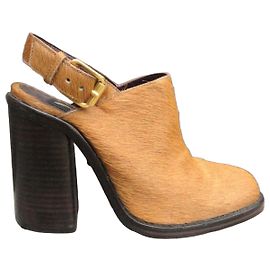 Opening Ceremony Clogs Orange Pony Effekt Kalbsleder 37 Orange