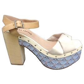 Markus Lupfer Sandali Blu Beige