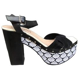 Markus Lupfer Sandals Black White