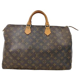 Louis Vuitton Round Speedy Bag Monogram Denim Brown