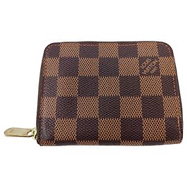 Louis Vuitton Padlock Zippy Coin Purse Monogram Printed Python Brown