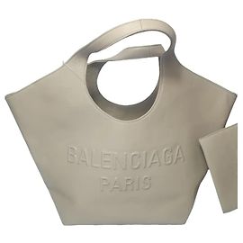 Balenciaga Bolsa Mary Kate Medium em couro bege Cru