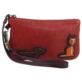 Miu Miu Handtasche aus rotem Leder Auth bs34578 Rot