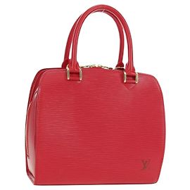 LOUIS VUITTON Sac à main Epi Pont Neuf Rouge M52057 LV Auth ep14351SAV Rouge