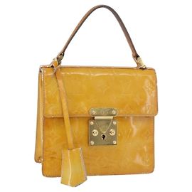 LOUIS VUITTON Monogram Vernis Spring Street Hand Bag Gris M91029 LV Auth bs34845 Gris