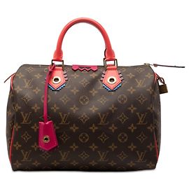 Louis Vuitton Monogram Cabas Speedy 30 Marrone