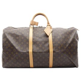 Louis Vuitton Monogram Keepall 60 Marrom
