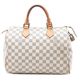 Louis Vuitton Damier Azur Speedy 30 Weiß