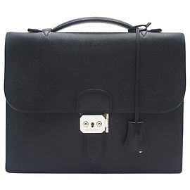 Sac à dépêches 27 en Swift d'Hermès Noir