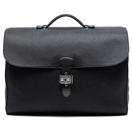 Hermès Togo Sac à Dépêches 41 Noir