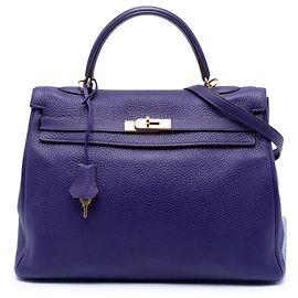 Hermès Togo Kelly II Retourne 35 Violet