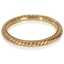 Anello in cavo da 2 mm in oro giallo David Yurman Altro
