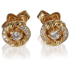 Orecchini a perno Infinity Petite in Oro Giallo e Diamanti David Yurman Altro