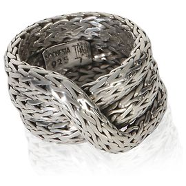 Autre Marque John Hardy Sterling Silber Klassische Kettenüberlagerungsring Andere