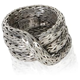 Autre Marque John Hardy Sterling Silver  Classic Chain Crossover Ring Other
