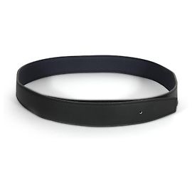 Hermès Black 135 & Bleu Nuit Togo Reversible 32mm Belt Strap Other