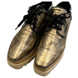 Stella Mc Cartney Chaussures compensées Elyse Stella McCartney Dorées Doré